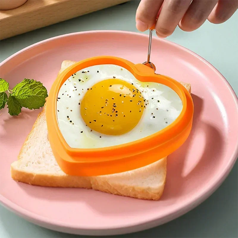 1/4pcs Pancake Maker Fried Egg Mold Silicone Forms Non-stick Simple Operation Pancake Maker Omelette Mold Kitchen Egg Tool