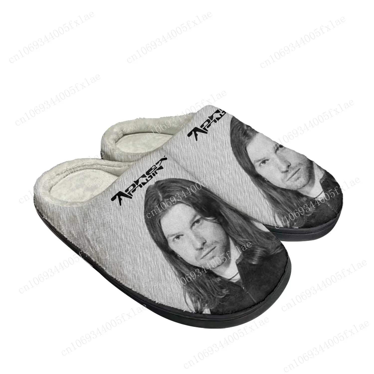 Aphex Twin Electronic Music Mixer Home Cotton Mens Womens Custom Slippers Sandals Plush Bedroom Keep Warm Shoe Thermal Slipper