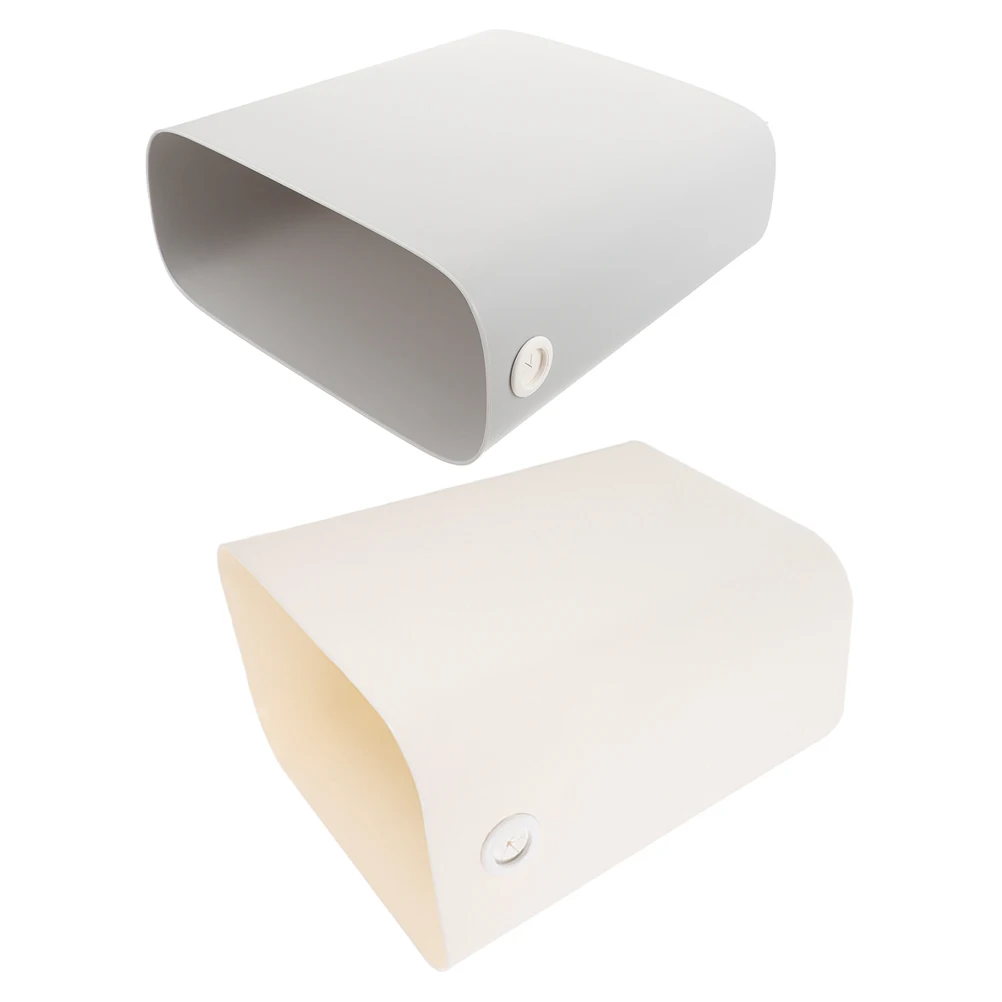 

2 Pcs Household Trash Bin Plastic Garbage Container Living Room Bedroom Office Kitchen Rubbish Storage Can Longtime Use