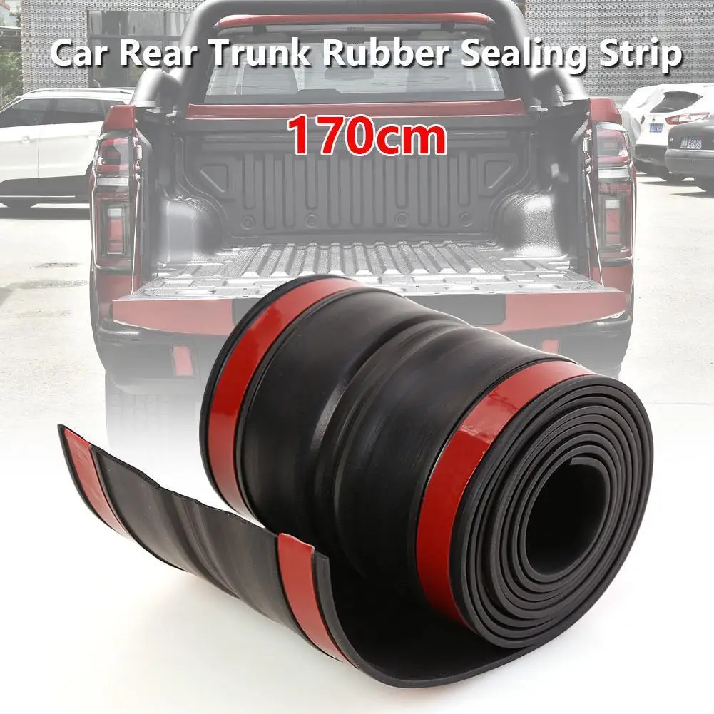 

170x11cm Durable Rubber Truck Bed Tailgate Gap Cover Practical Multi-functional Classic Filler Seal Cap for Pickup Truck