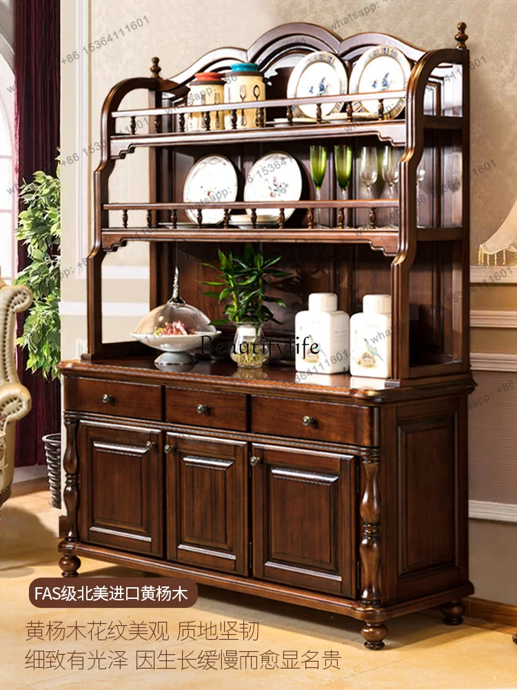 Factory Direct American rural solid wood high side cabinet assembly