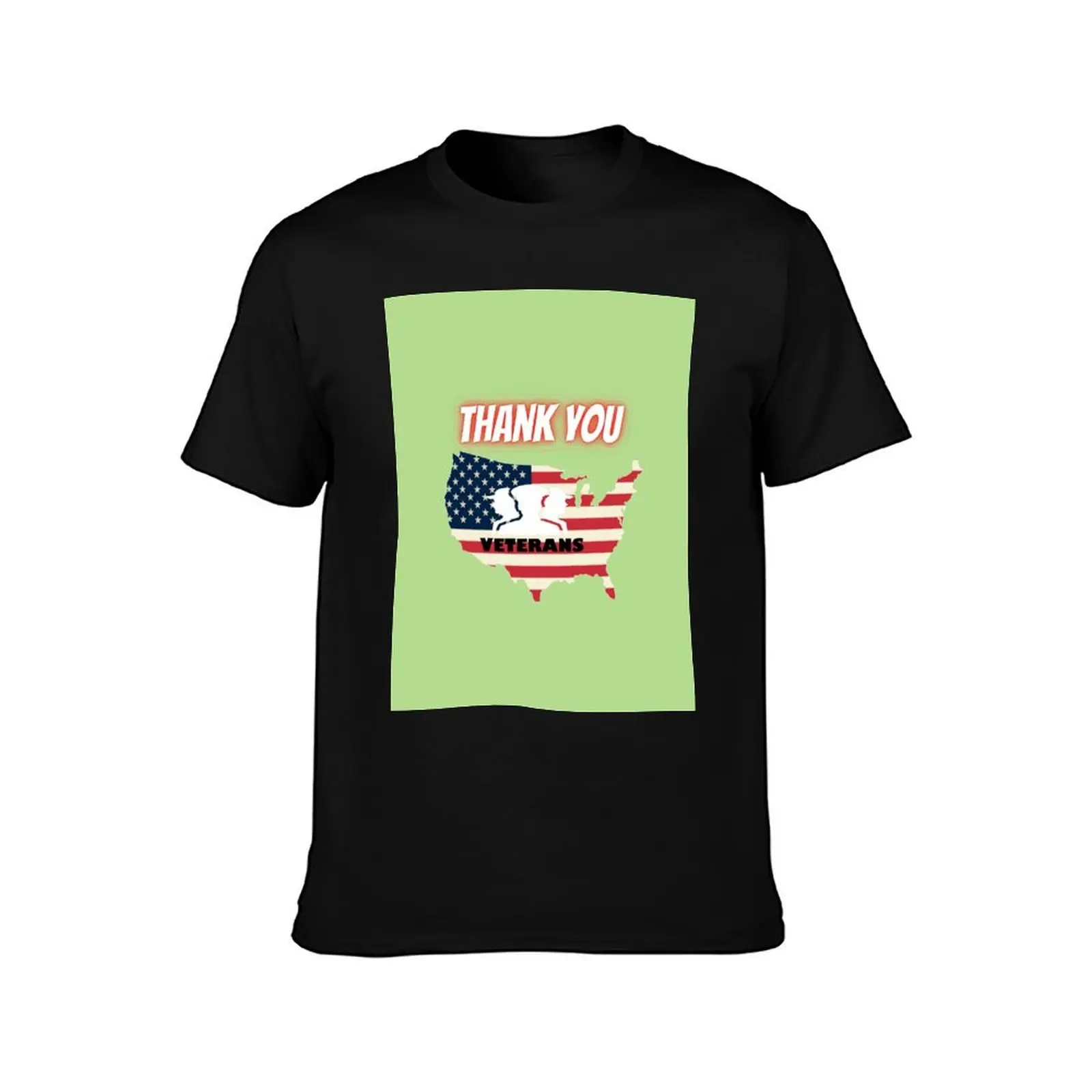 thank you veterans T-Shirt Summer Casual Cotton Tee Oversized Streetwear Tops Vintage Graphic Print Loose Fit Short Sleeve