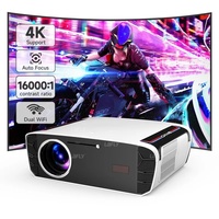 Caiwei New Product Full HD 2+32G 1080P Support 4k Android Smart Bluetooth 5G WIFI Home Theater Projector Church Conference Room