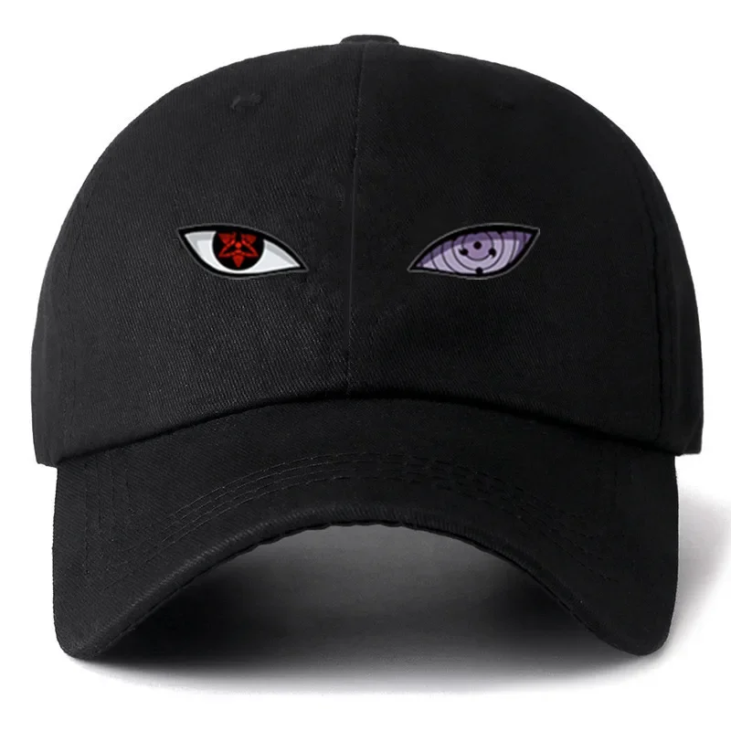 Anime Naruto Baseball Cap Summer Beach Sun Hat Uchiha Itachi Sharingan Eye Cosplay Adjustable Sport Cap Toys for Children Gifts