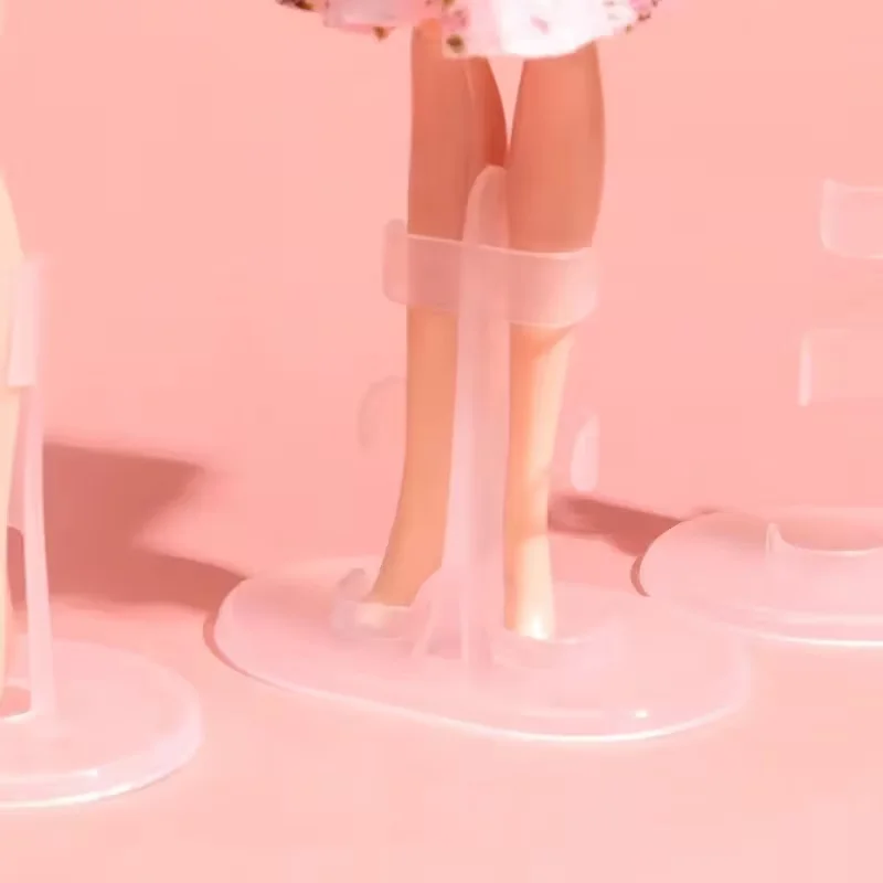 Transparent Display Stand Accessory 30 Cm Upright Base Barbie Doll Display Stand  Sturdy Display Stand For Dolls Figurines view 4
