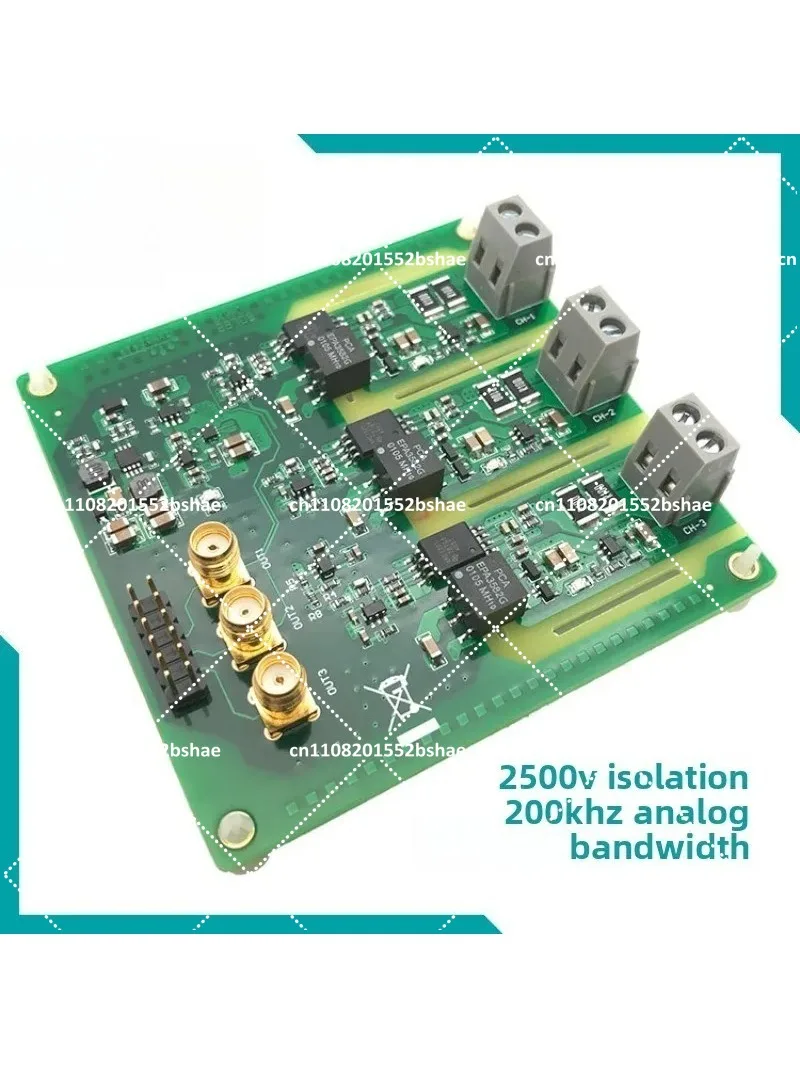3-Channel Isolated Current Acquisition Module 200KHz Bandwidth Three-Phase Motor Analog Sensor