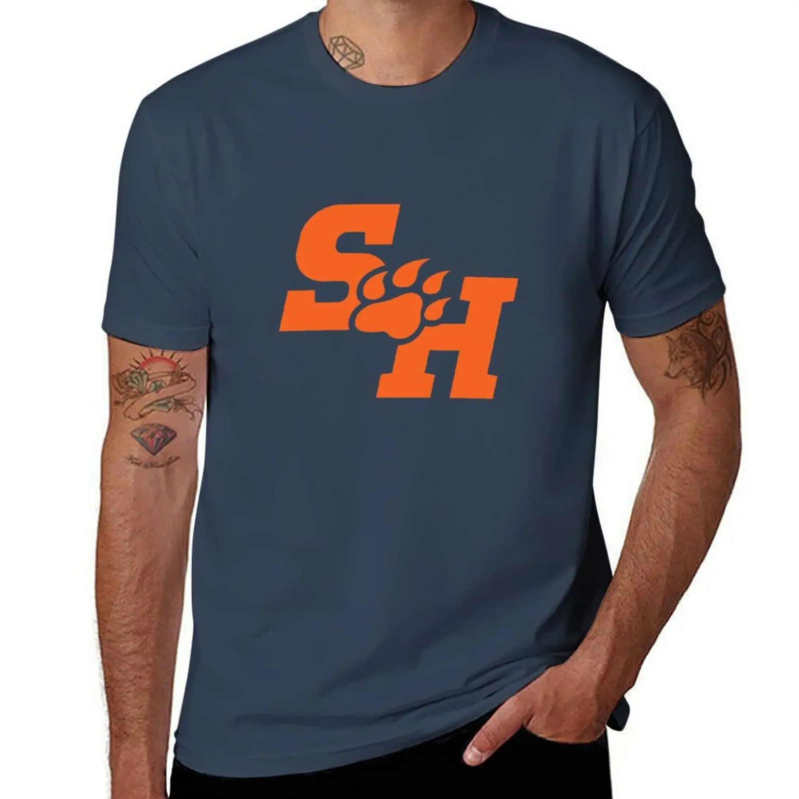

Sam Houston Bearkats Logo T-Shirt sports fans affliction shirts basketball graphic tees boys whites designer t shirt men