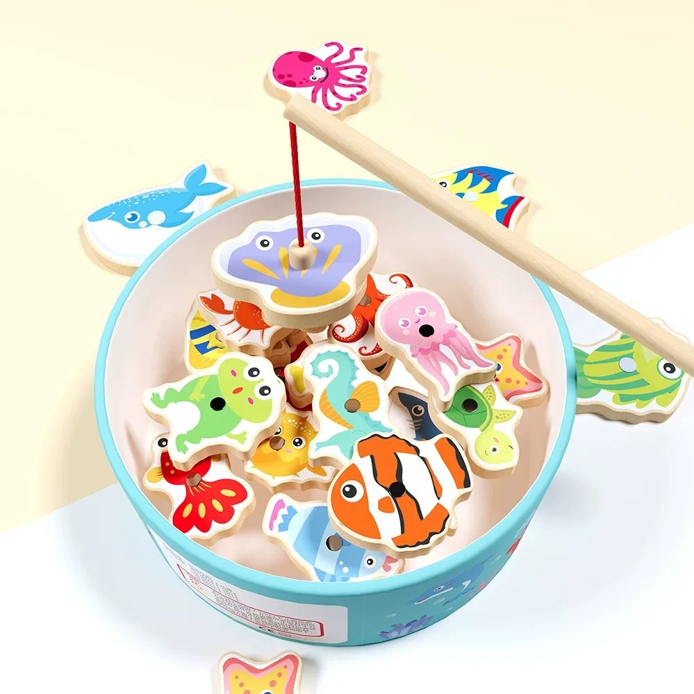 ألعاب تعليمية للأطفال ألعاب صيد مغناطيسية خشبية أبجدية رقمية ألعاب صيد معرفية لرياض الأطفال لعبة الوالدين والطفل