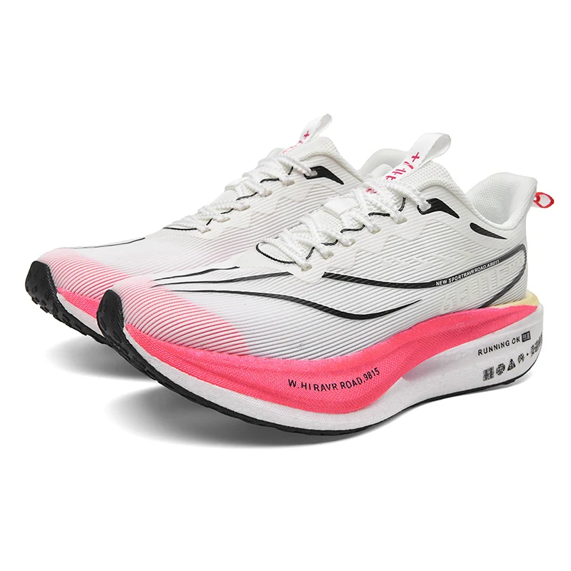 

Спортивная и повседневная обувь, мужская обувь, кроссовки для марафона с увеличенной воздушной подушкой, износостойкая резиновая подошва из тканого материала для всех сезонов, защита от износа