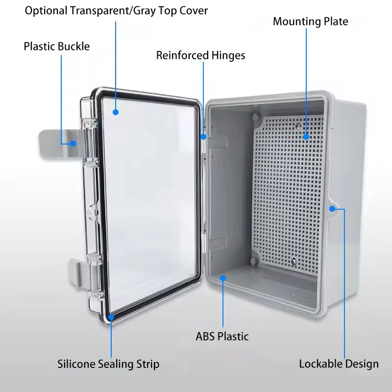 IP66 Waterproof Grey/Transpare - Outdoor Power Junction Box 评论和价格
