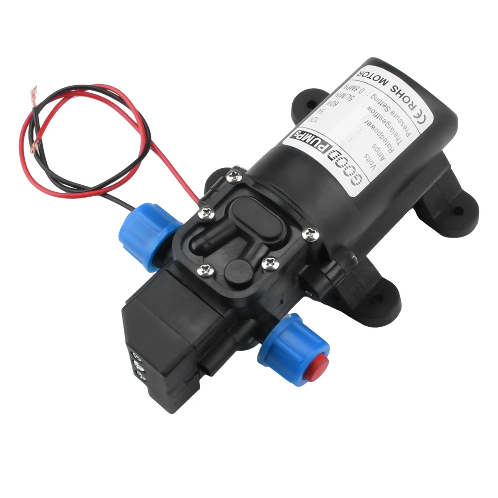 12V60W Self-Priming Diaphragm Booster Pump for Water Purifier Ice Maker Automatic Start-Stop Pressure Pump Household Mini Water