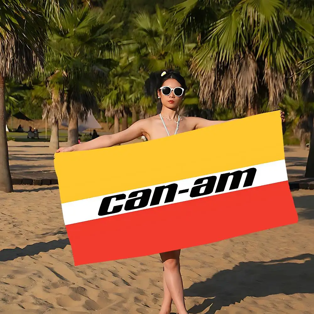 Can-Am Logo Bath Towel Microfiber Soft Water Absorbing Breathable For Girl Kids Decorative Cartoon Beach Towel