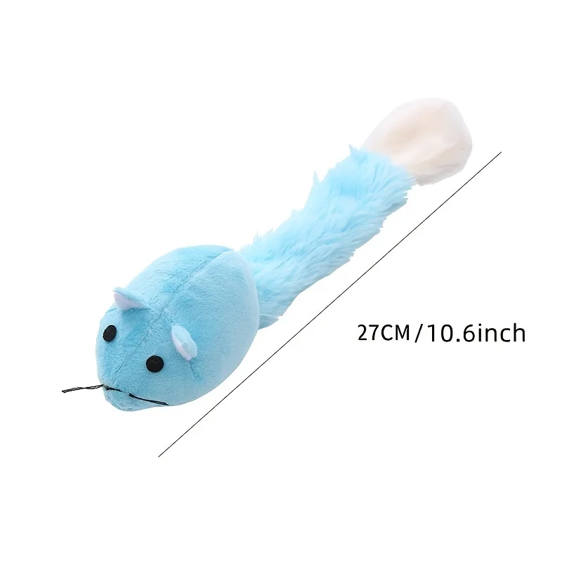 Long Tail Mouse Cat Teaster Toys Funny Pet Toys Cat Toys Mouse Training Funny Playing Toys Interactive 4 Colors