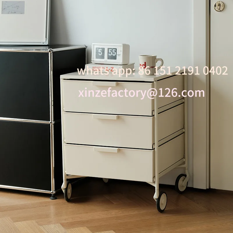 Customizable Winter Mobile Storage Cabinet ins Bedside Table Creative Minimalist Modern Bedroom