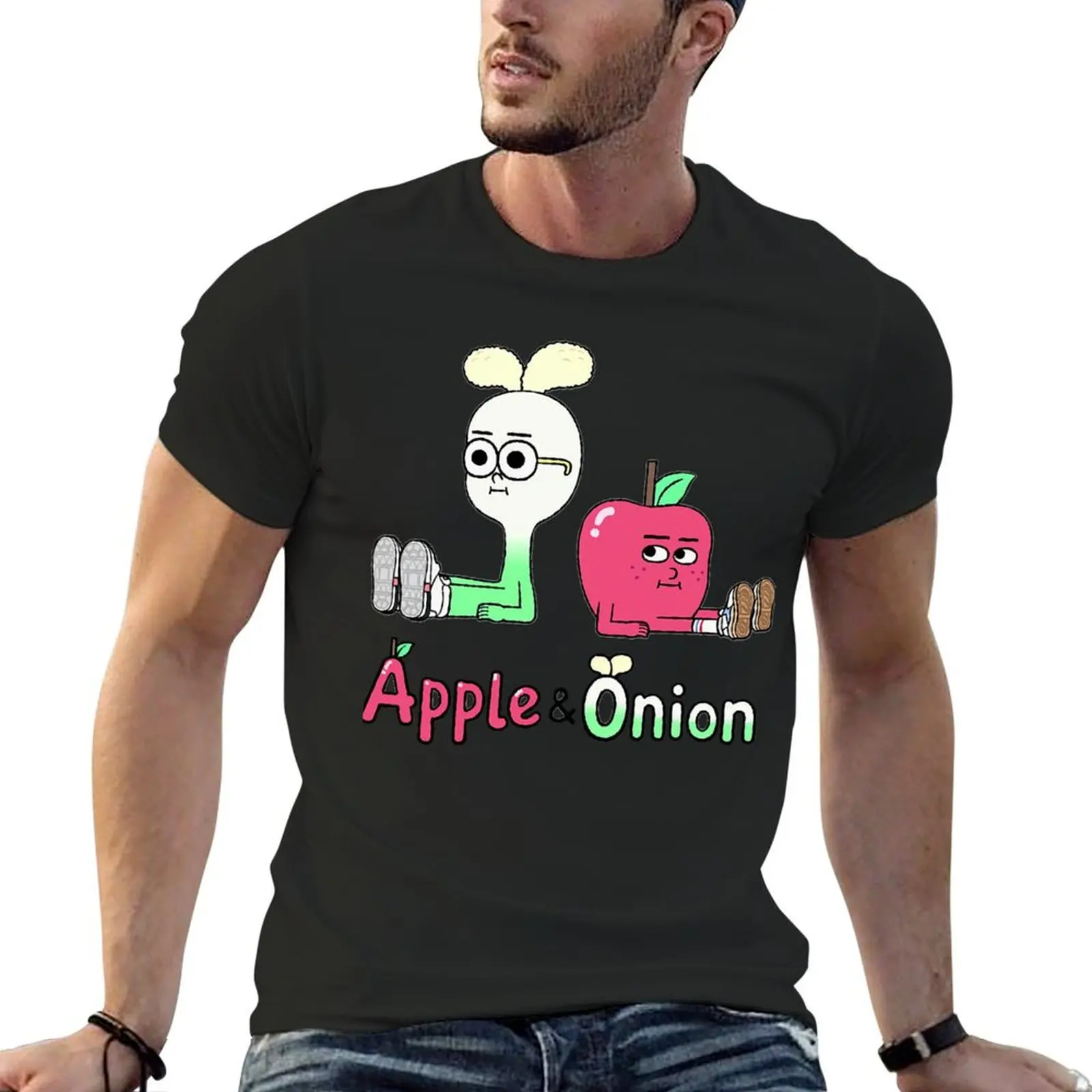 Apple and Onion T-Shirt customs blanks plus size clothes black t shirts for men