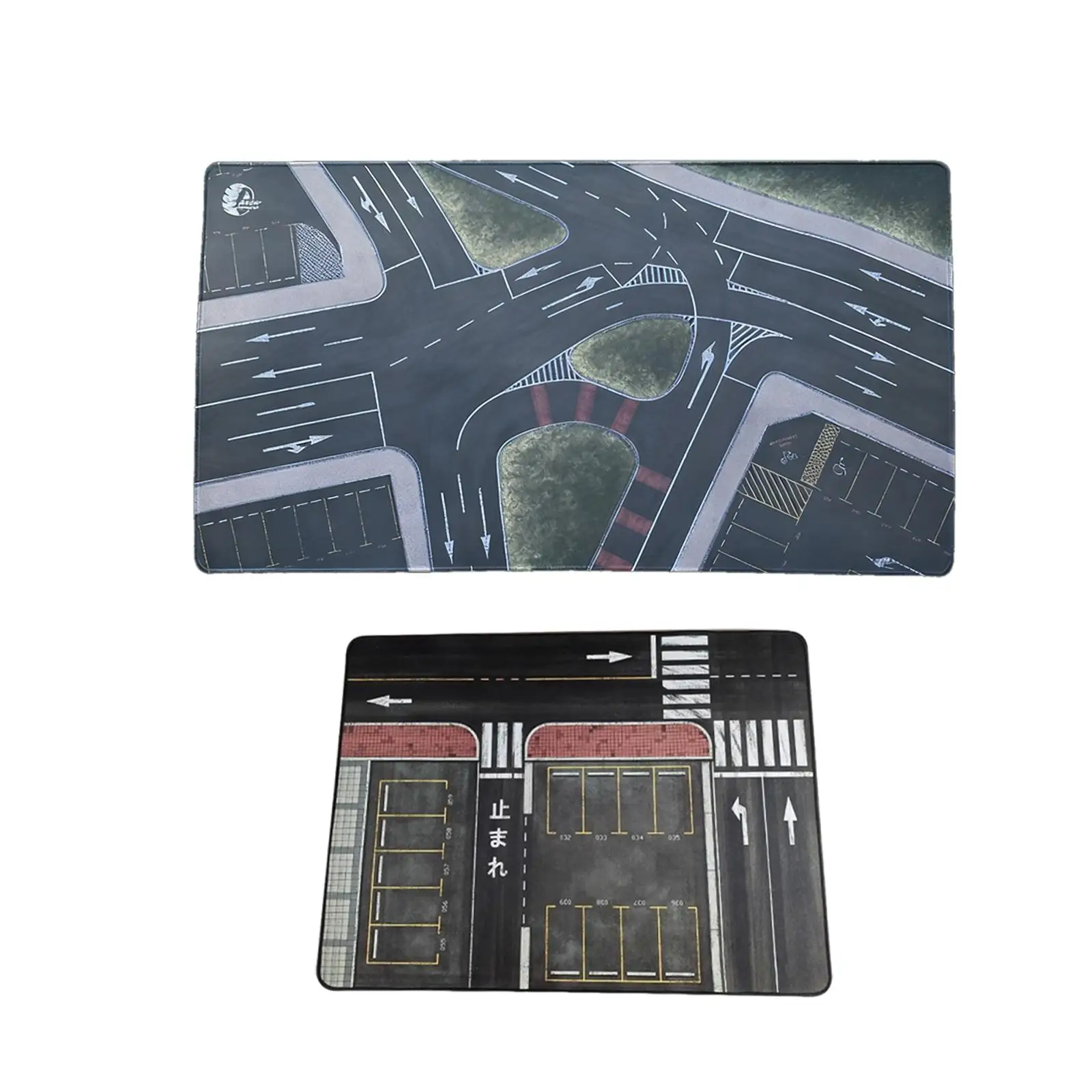 1/64 Parking Lot Mat Model Car Display Pad Rubber Fabric Miniature Vehicle Scene Toy for Collectors Diorama Setup