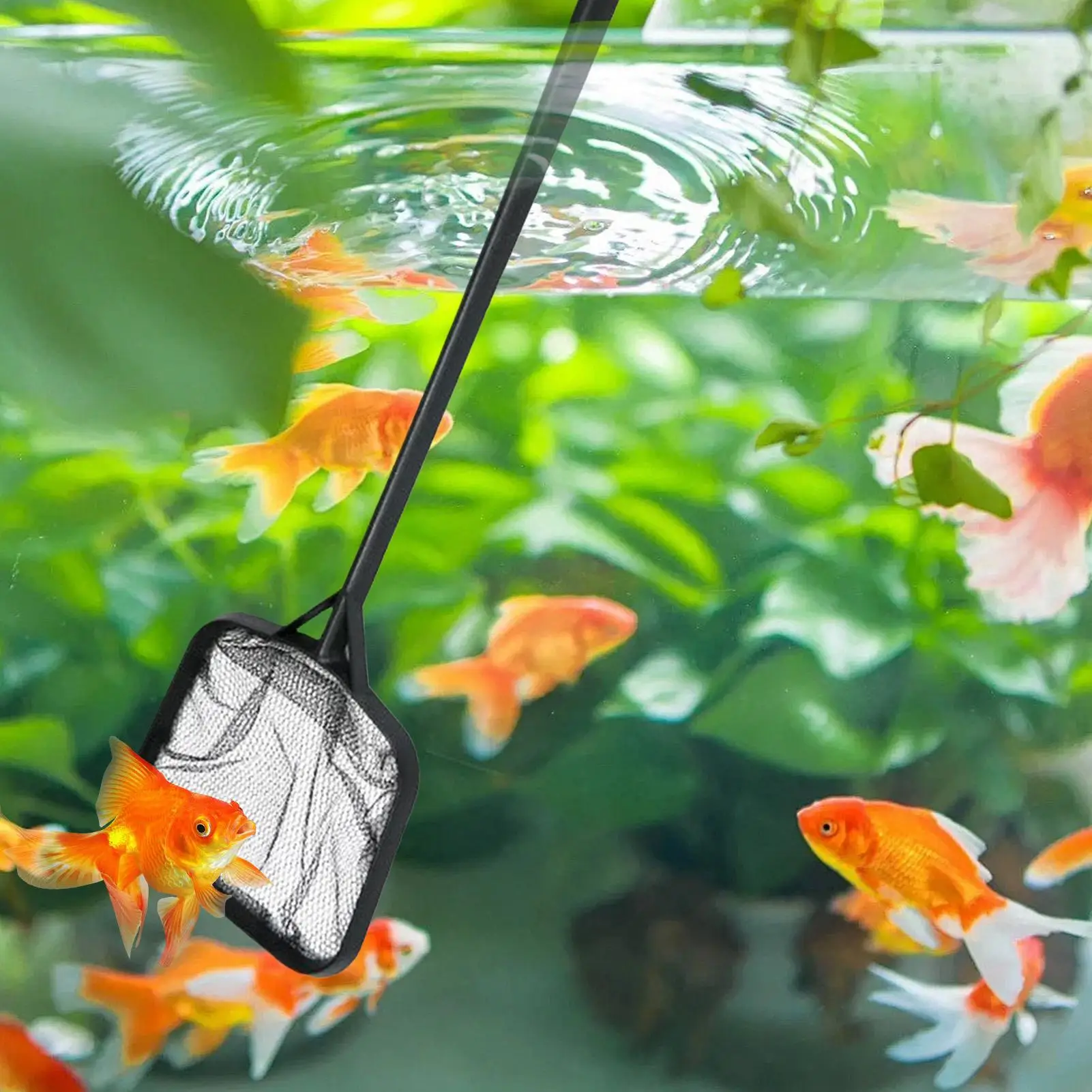 Pool Net Skimmer Scoop Aquarium Debris Removal Tool Portable Swimming Pool Leaves Rake Mesh Scoop For Fish Tank Tubs