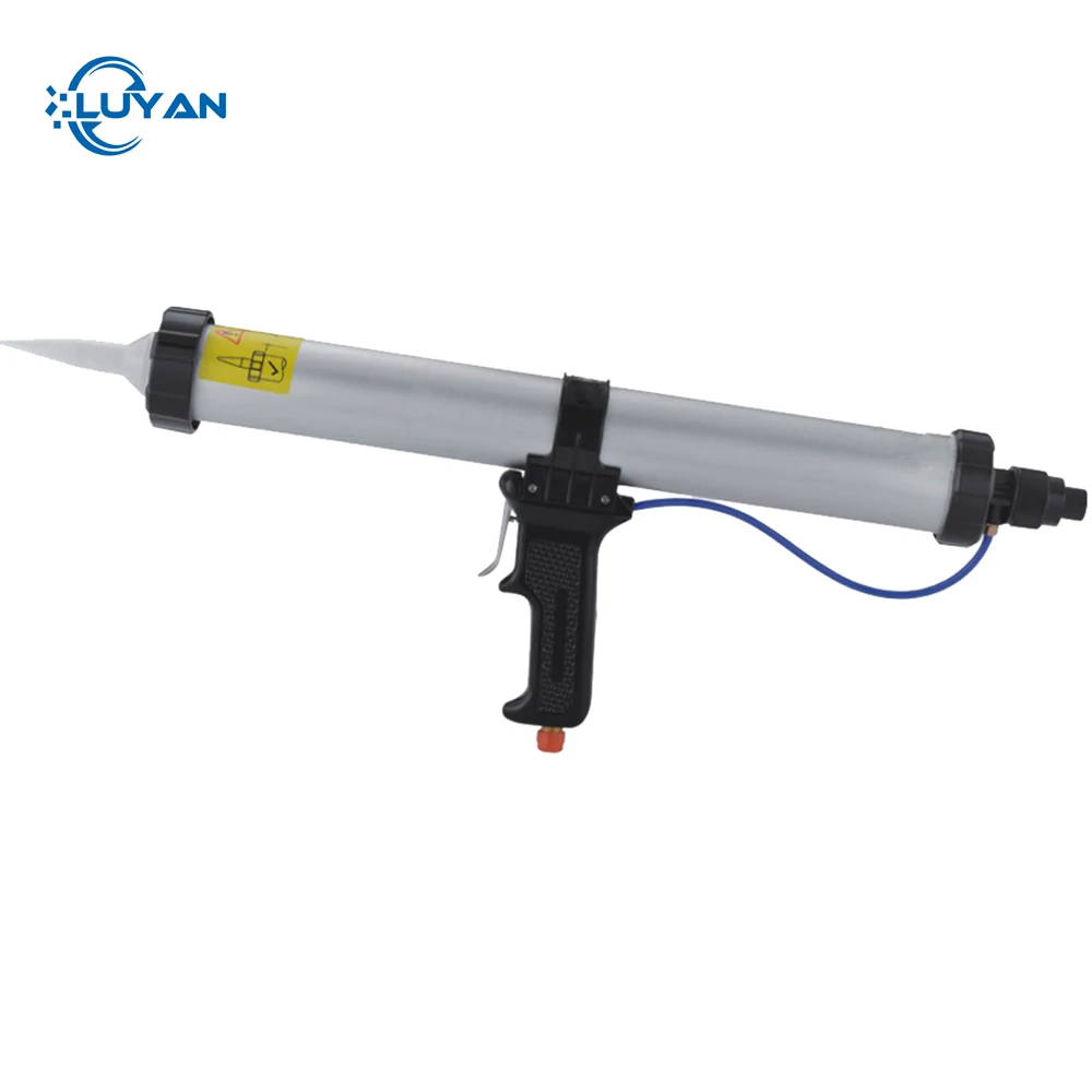 

15 Inches 600ml Sausage Pneumatic Caulking Gun Silicone Sealant Gun Air Rubber Gun Caulk Applicator Tool