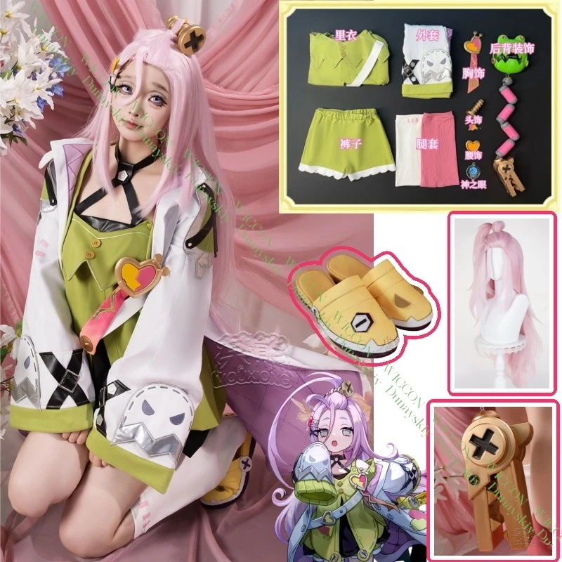 アイノコスプレゲーム原神インパクトアイノコスプレ衣装衣装ドレス女性ハロウィンアニメーションパーティーウィッグ靴小道具