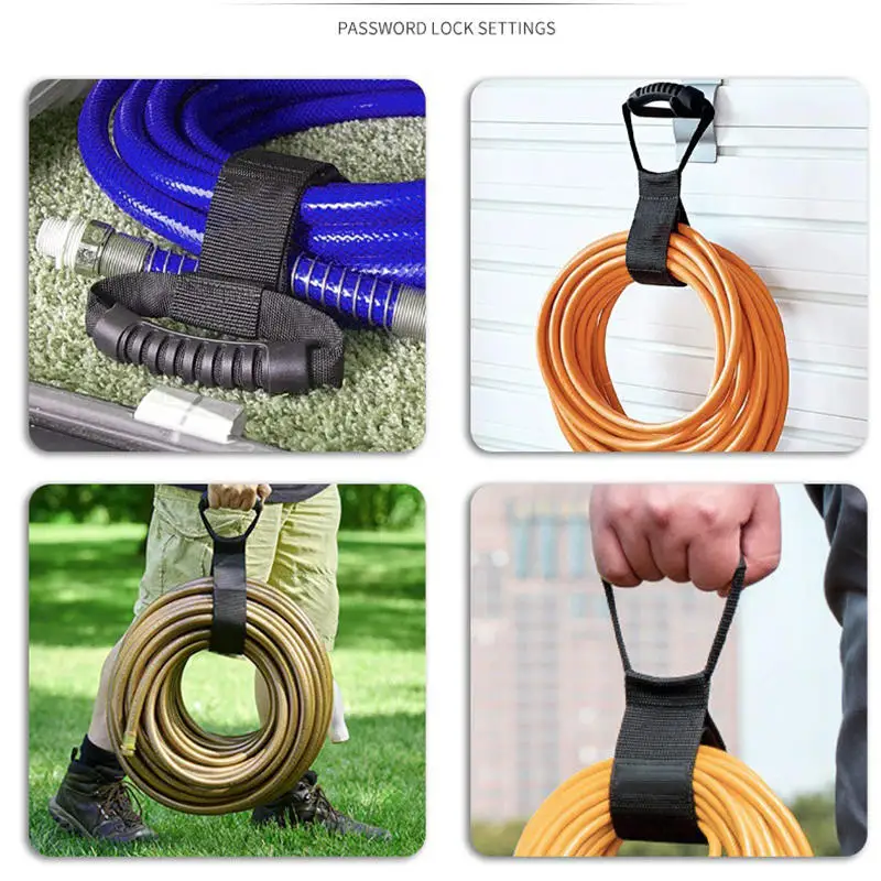 헤비듀티 보관 스트랩 재사용 가능한 연장 코드 정리기 케이블 타이 호스 다목적 보관 용품 액세서리