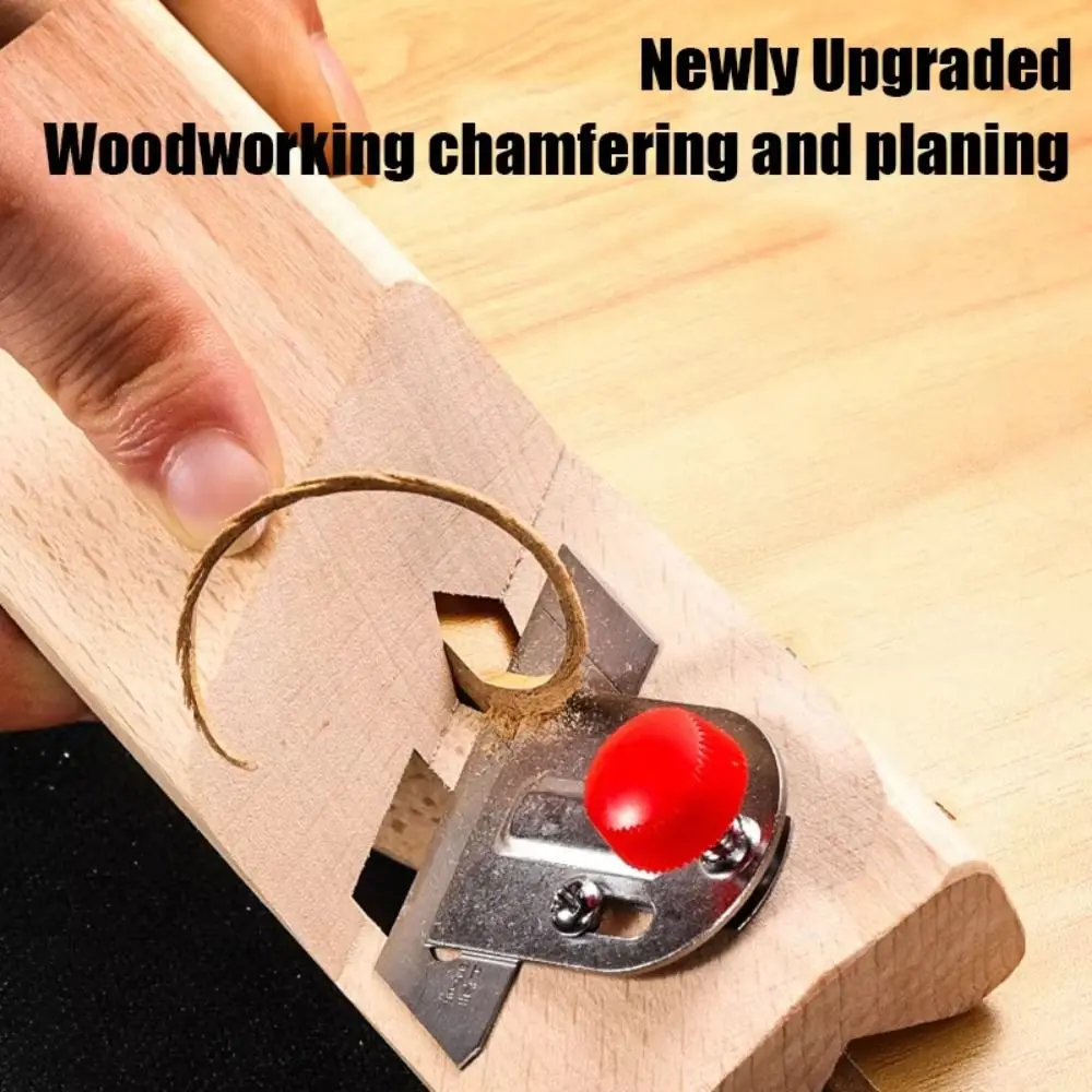 V-shaped Woodworking Chamfer Planer 45° Durable Wood Structure Manual Chamfering Tool Non-Electric Inverted Edge