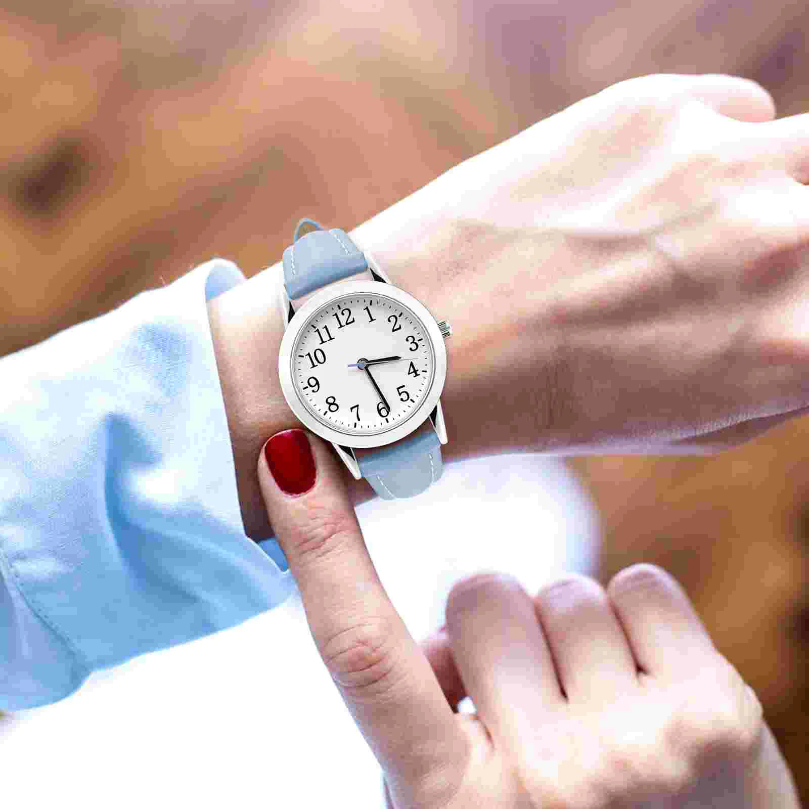 Women's Watch for Wrist Quartz Stopwatch Fashion Casual Pu Strap Waterproof Fashionable Watches