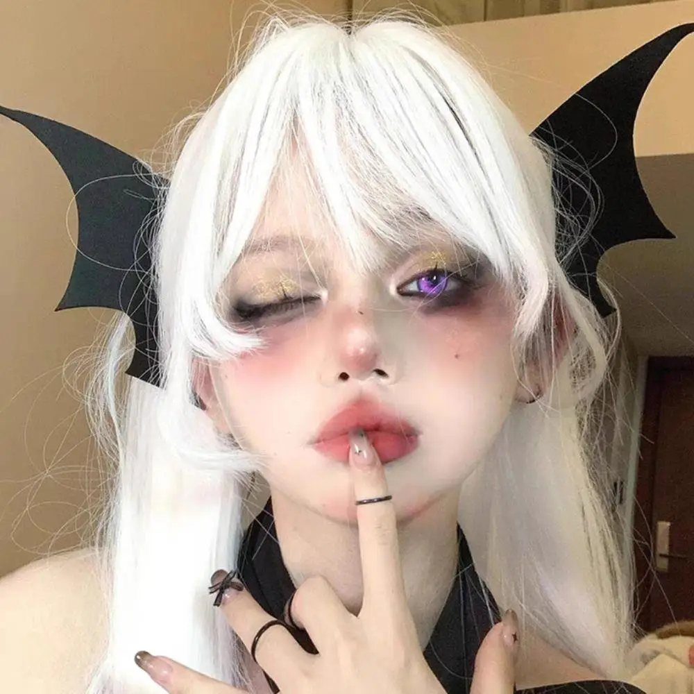 

2 шт./компл., темные INS, крылья летучей мыши дьявола, боковая заколка для волос, готическая заколка для волос, аксессуары для костюмов на Хэллоуин, унисекс, вечерние декоративные заколки для волос с крыльями