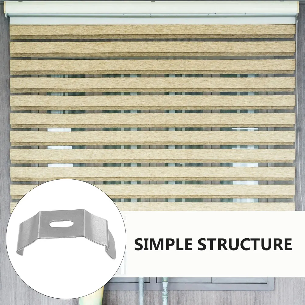 

20Pcs Iron Mounting Brackets for Vertical Blinds Secure Wall Fixings Clips Compatible with Skylight Shades Louver Blinds Home