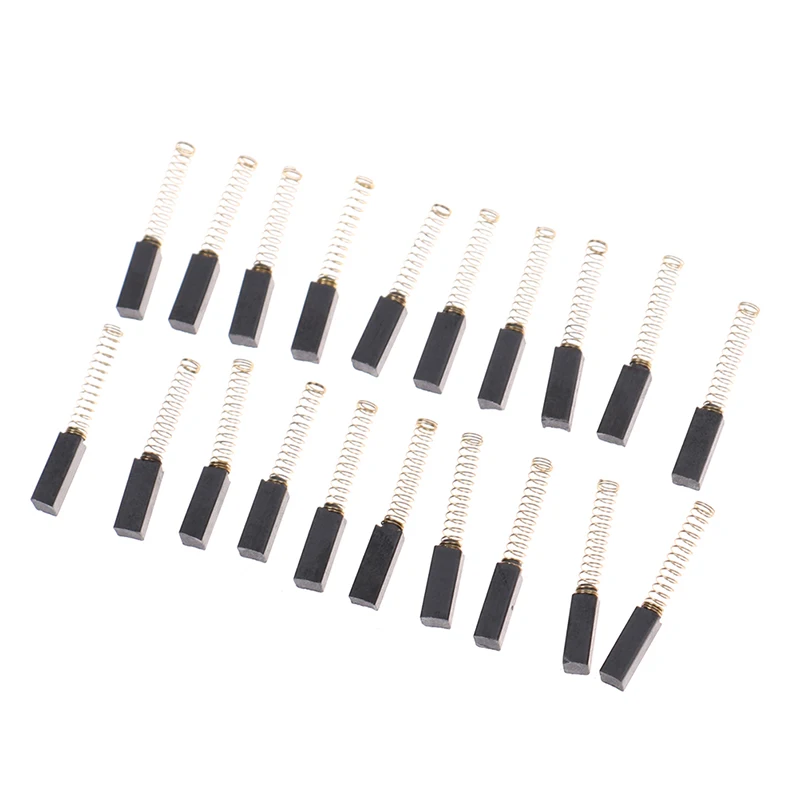20 pces/10 pares de escovas do motor carbono para dremel ferramenta rotativa para ferramentas elétricas genéricas do motor elétrico mini acessórios