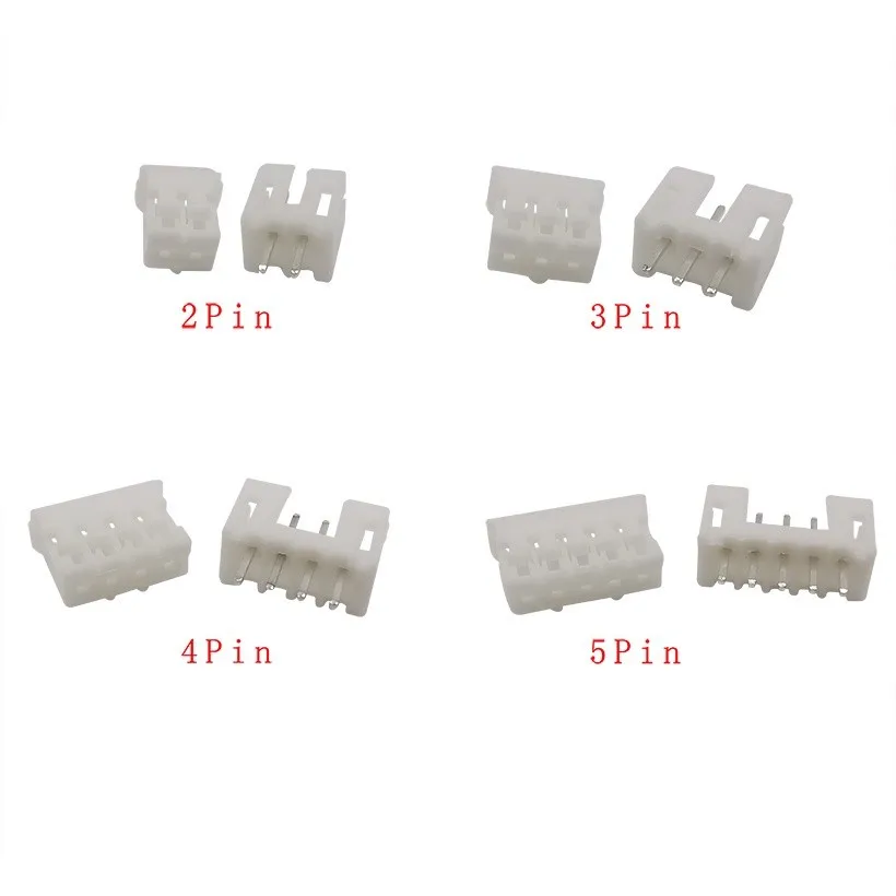 230pcs/Box XH2.54 2p 3p 4p 5 pin 2.54mm Pitch Terminal Kit / Housing / Pin Header JST Connector Wire Connectors Adaptor XH Kits