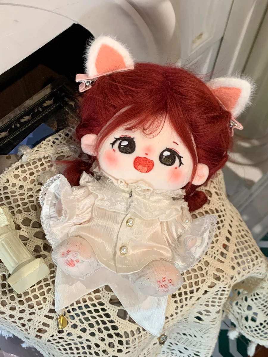 20cm Doll Clothes Palace Vintage Knight Prince White Shirt Socks Suit Stuffed Plushie Cotton Doll Akcesoria Anime Toy For Kid