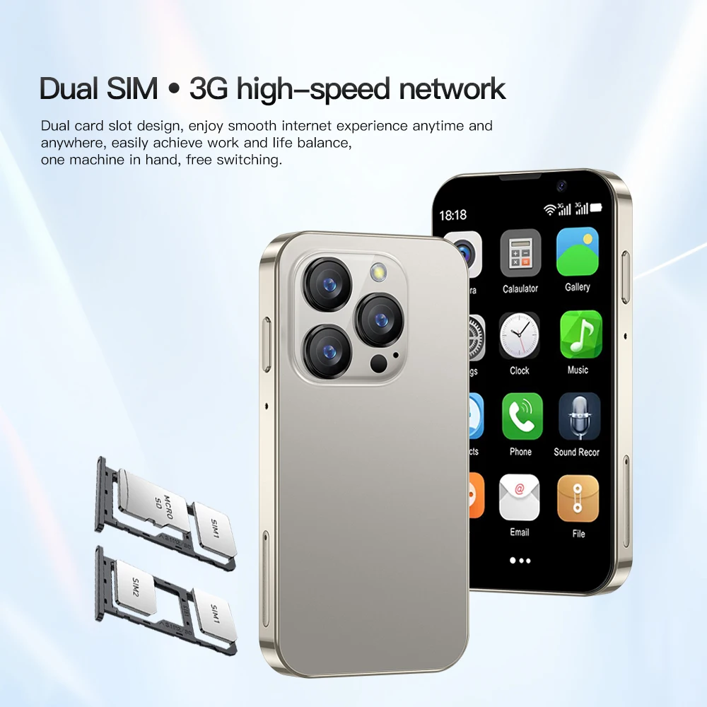 SERVO 16SE Mini Smartphone 16GB ROM Android 9.0 Wifi Dual SIM Standby Play Store 3G WCDMA 3.0