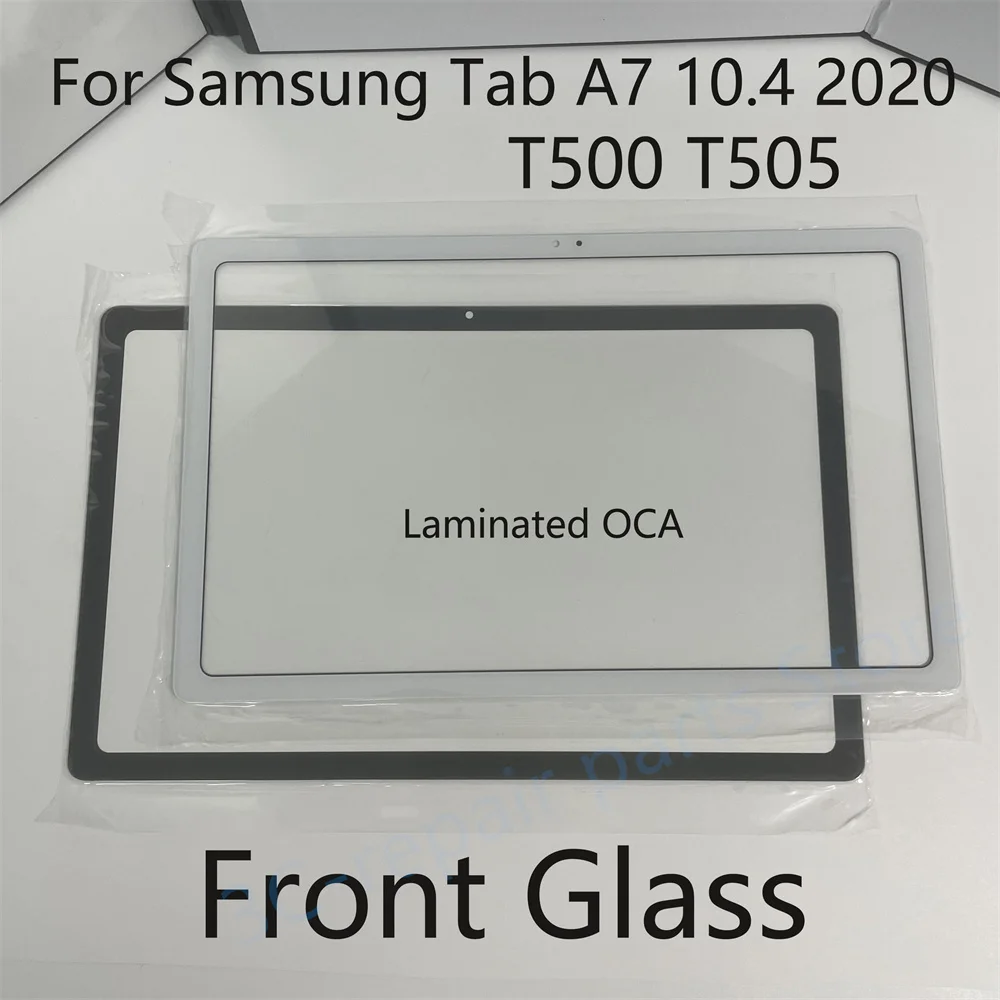 OEM LCD Touch Screen Front Outer Glass OCA Lens For Samsung Galaxy Tab A7 10.4 2020 T500 T505 Tablet Display Panel Replacement