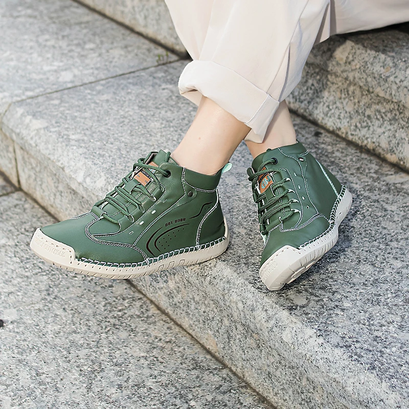 Scarpe Casual in Pelle, Scarpe - Women'S Fashion Leather Boots recensione e prezzo