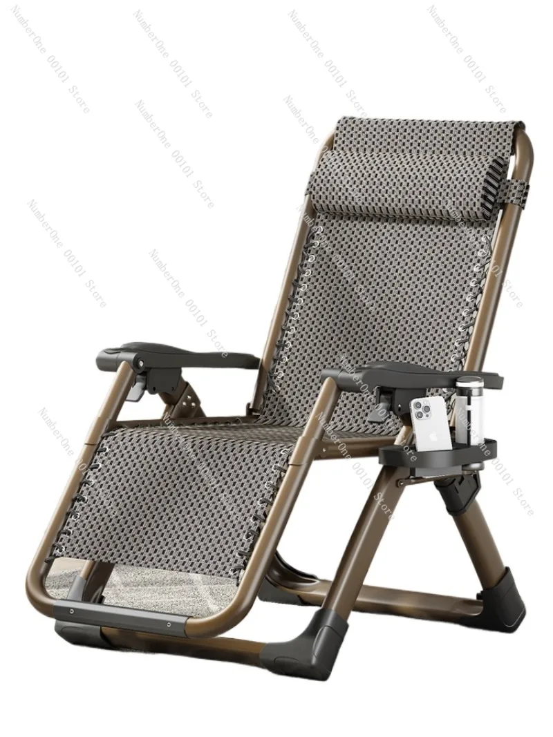 Foldable Lounge Recliner Chair for Balcony and Living Room,Comfortable Backrest for Long Sitting,Ideal for Elderly Midday Rest