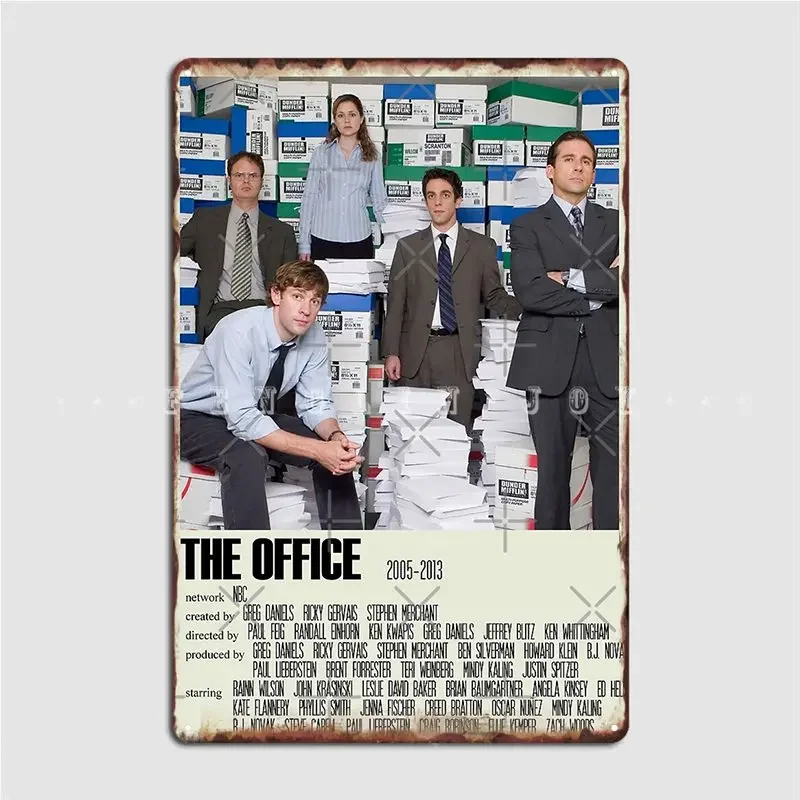 The Office Us Alternative Poster Art Tv Show Large 2 Metal Sign Cinema Living Room Club Bar Custom Poster Tin sign Poster