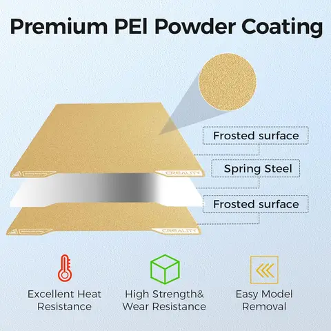 Creality K2/K2 Pro Магнитная двусторонняя PEI-пластина для 3D-принтера