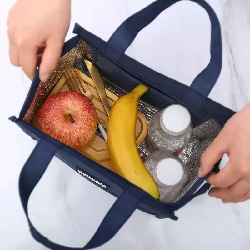 Fiambrera cómoda para estudiantes, bolsa de almacenamiento de alimentos, Oxford, enfriador térmico fresco para oficina