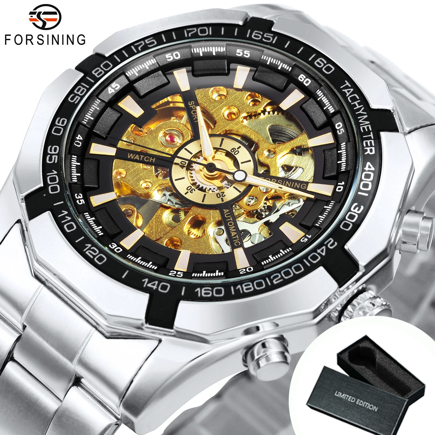 Men's WINNER Classic Skeleton Mechanical Watch