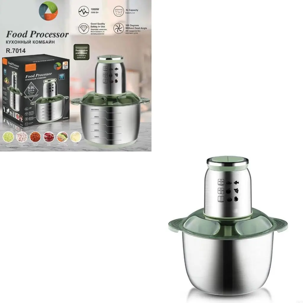 J6PE Processor Electric Chopper Grinder with 5 Sharply for Baby,, Onion, Vegetables, Fruits