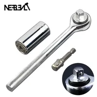 Torque Wrench Universal Sleeve Head Set Magic Socket Sleeve 7-19mm Spanner Style Magic Grip Multi Hand Tools Sleeve
