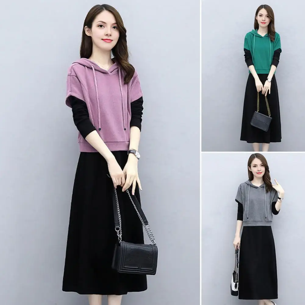 Summer 2025 Faionable Casual Sportswear Set Sweatirt Ter Ne Skirt Two Piece Set For Girls Dress Lounge Sets Casual Fall Outfits