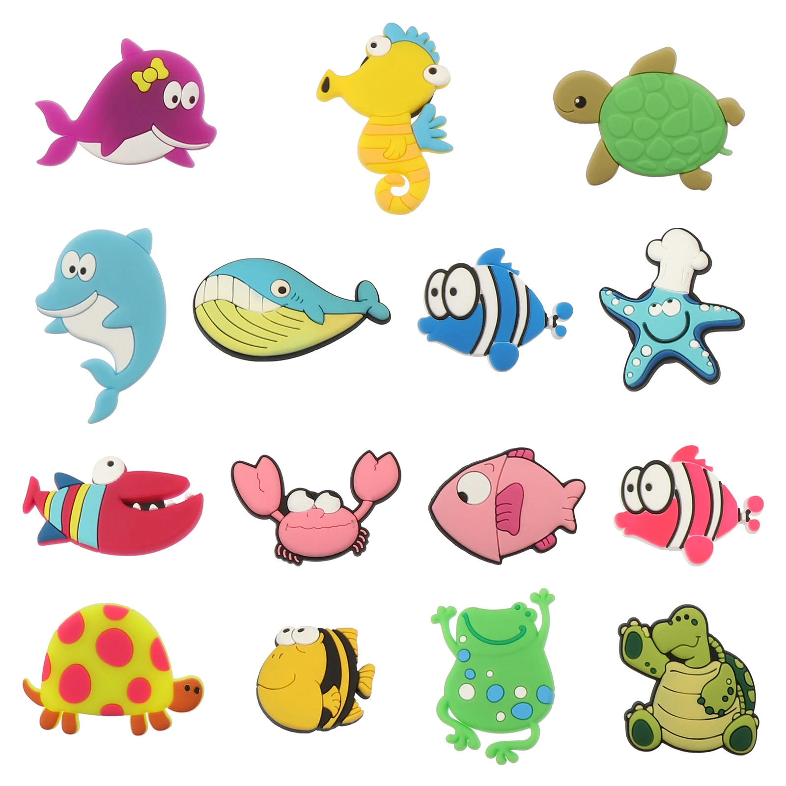 

15pcs Silica Gel Magnetic Sticker Sea Animals Fridge Decoration Refrigerator Magnets Whiteboard Stickers Cartoon Gifts