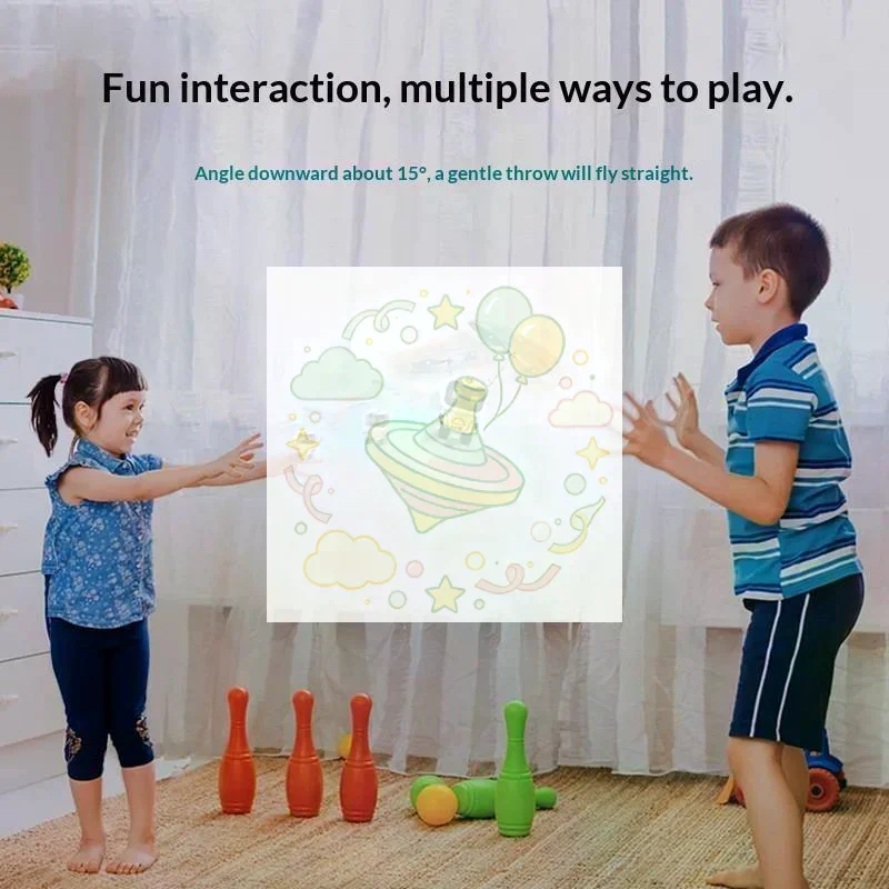 Cartoon Astronaut Induction Flying Toy Smart Suspension Rotary Luminous Flying Figure Toy For Kids Outdoor Indoor Play Toys