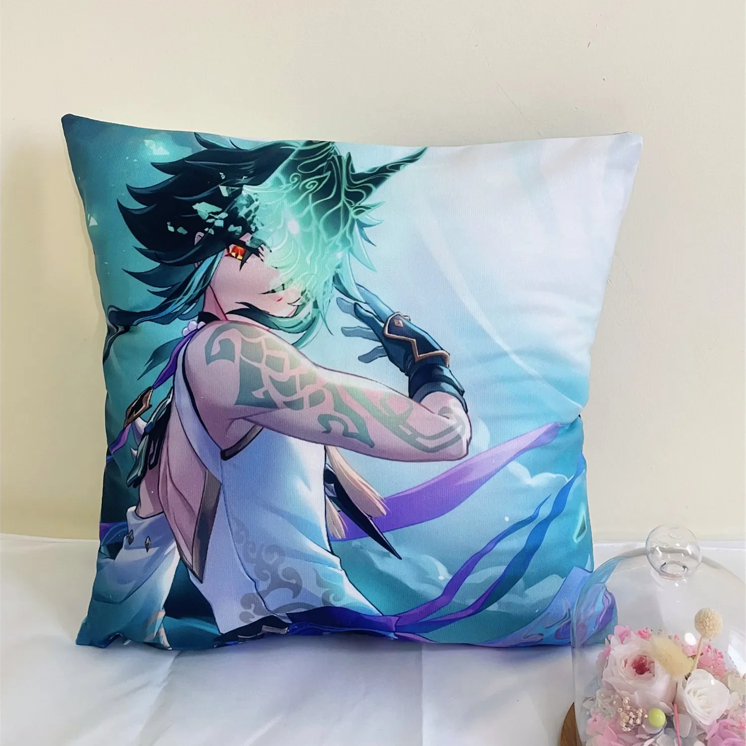 45X45cm Genshin Impact Pillowcase Hugging Body Pillow cover sexy Anime Game  Pillow Cushion school Girl boyfriend Gifts