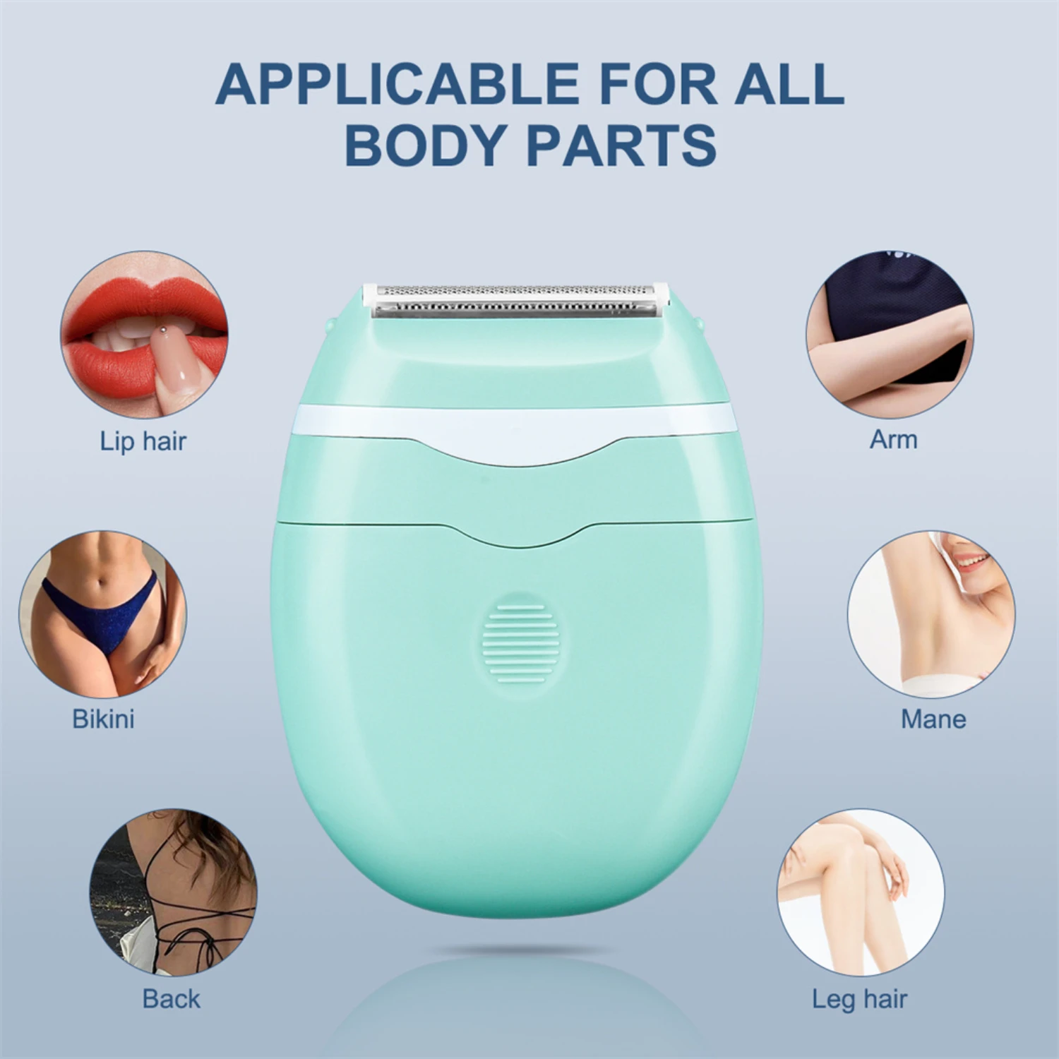 New Efficient, portable, and effective women's electric hair removal trimmer to enhance female beauty - gentle hair remover tool