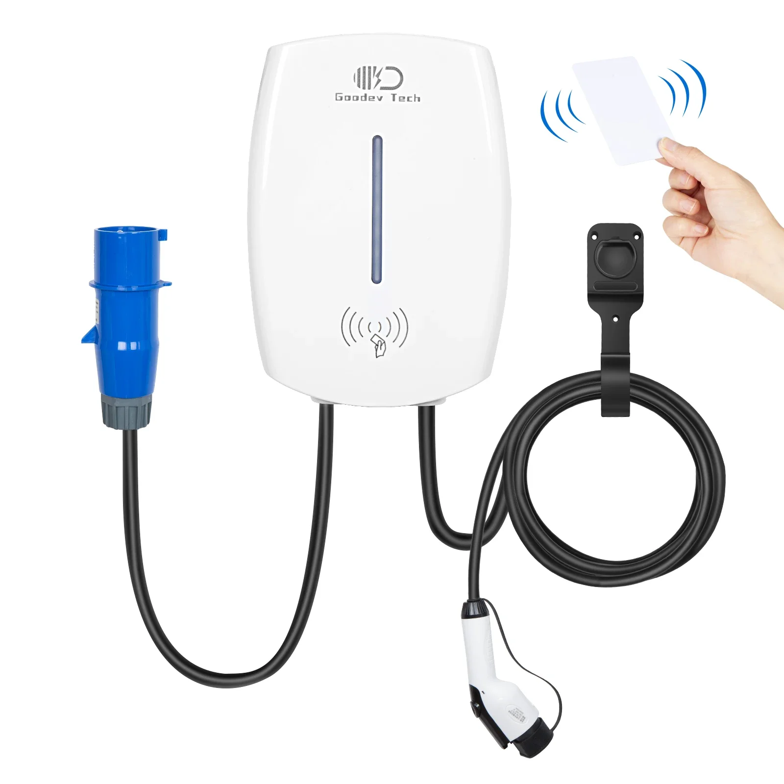 

Level 2 Wall Mounted AC 7 kw GBT EV Electric Car Charger Cable Type 2 32A EV Charger Wallbox