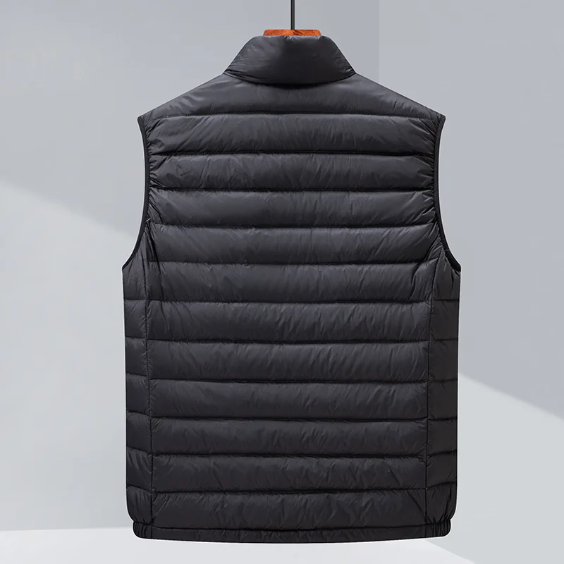 Men's Casual Classic Puffer Sleeveless Jackets 2023 New Autumn Winter 90% White Duck Down Men Ultra Lightweight Parkas Coats