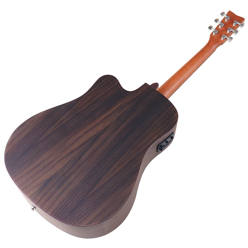 Solid Spruce Wood Top 41 Inch Electric Acoustic Guitars 6 Strings Guitar Folk Guitar Wood Guitar