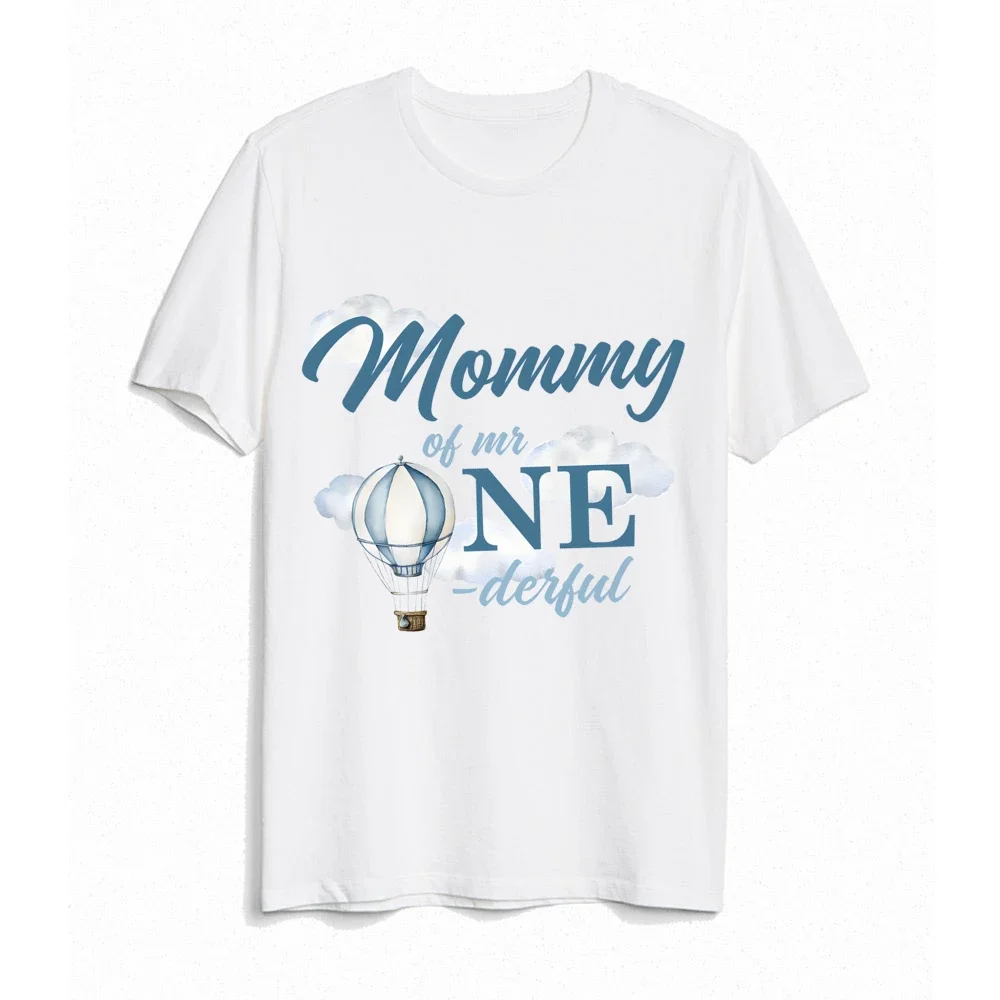 منطاد الهواء الساخن مطبوعة الأولاد عيد ميلاد الأسرة مطابقة الزي الطفل عيد ميلاد واحد أبي أمي سيس إخوانه قمصان المحملة و الوليد ارتداءها #6